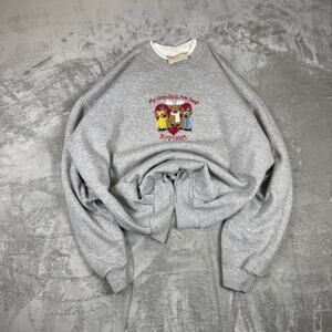 VTG MC Sportswear Grandkids reindeer embroidered grandma sweatshirt womens XL